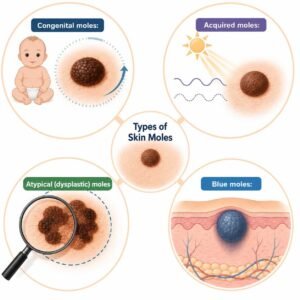 Types of skin moles